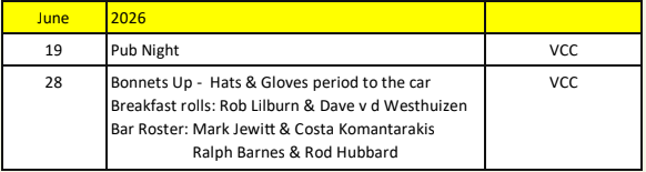 VCC June Events 2026
